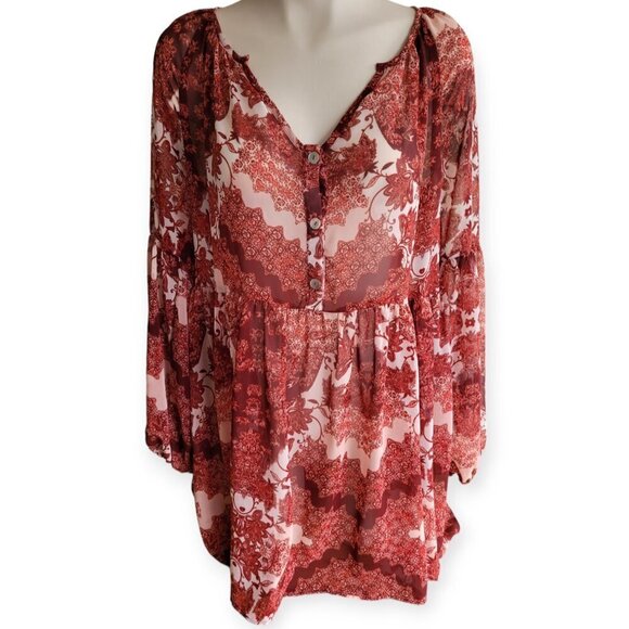 Show Me Your MuMu Sienna Swing Dress M Bohemian Beach - Picture 6 of 14